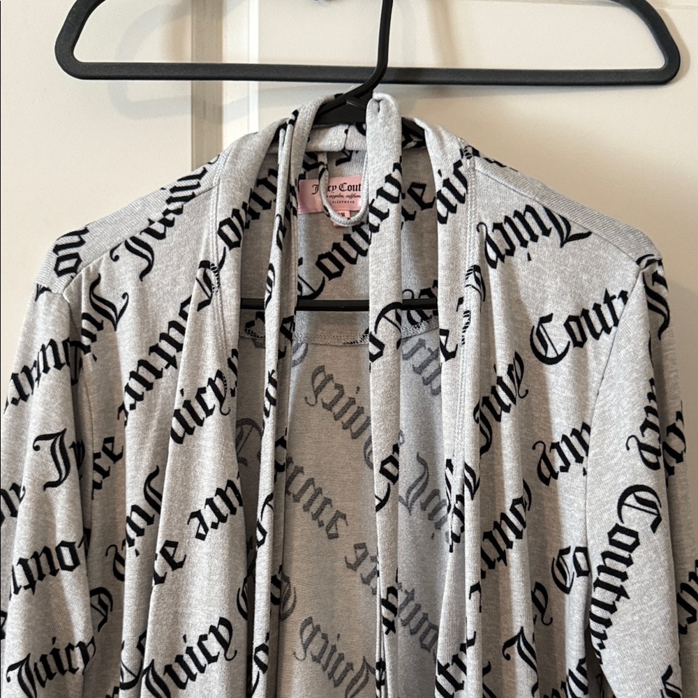 Juicy Couture Gray and Black Logo Wrap
